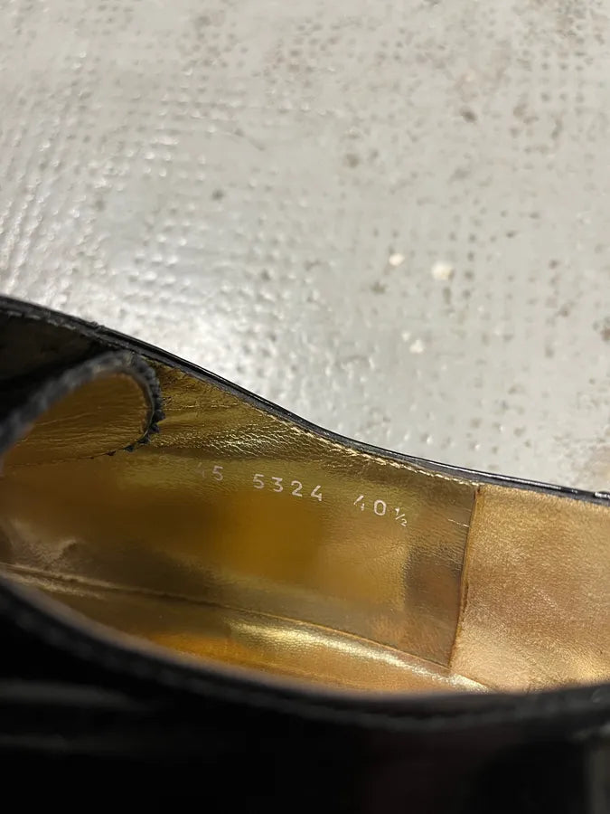 2000s Dolce & Gabbana Black Class Leather Derbies ufSiolb 8
