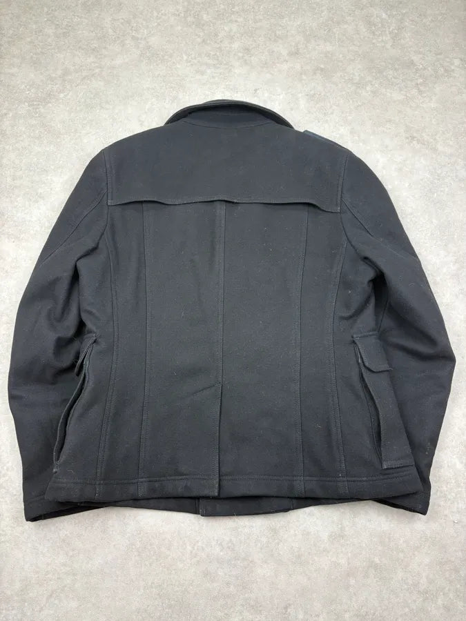 2000s Dolce & Gabbana Black Classy Wool Caban Jacket XHhsVLG 5