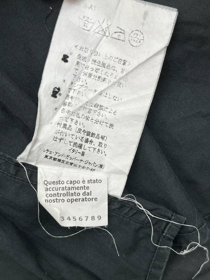 SS2008 Dolce & Gabbana Black Cargo Multi-Pocket Utility Shirt epYVNqD 12