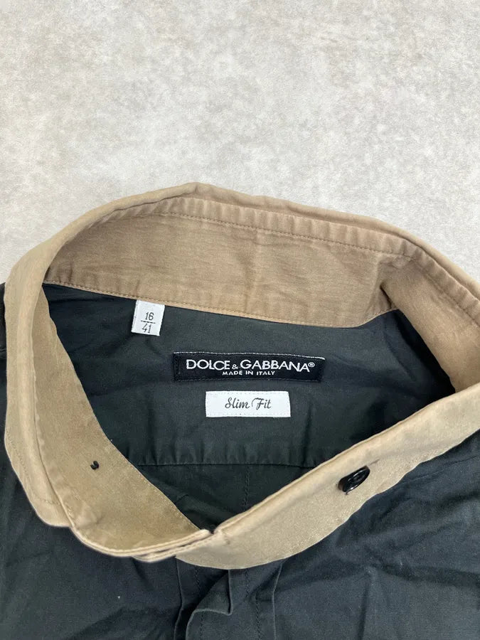 SS2008 Dolce & Gabbana Black Cargo Multi-Pocket Utility Shirt epYVNqD 10