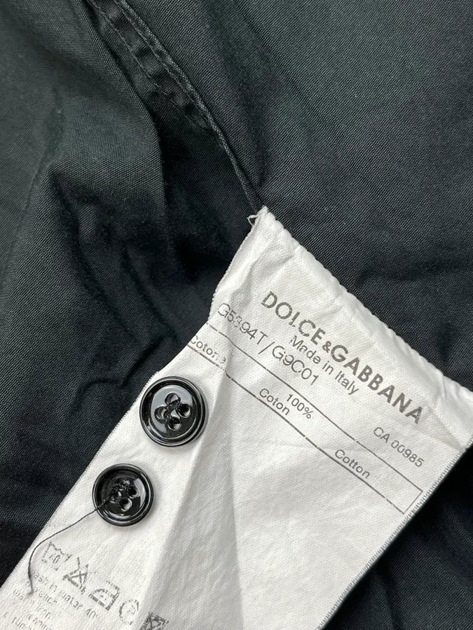 SS2008 Dolce & Gabbana Black Cargo Multi-Pocket Utility Shirt epYVNqD 13