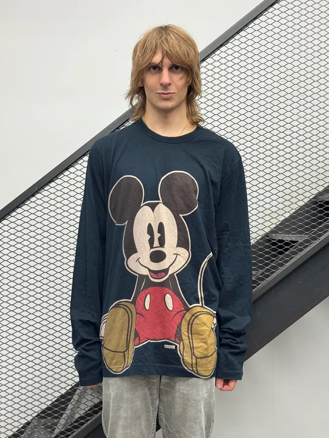 AW2010 Dolce & Gabbana Black Mickey & Minnie Longsleeve pMGFMXY 2
