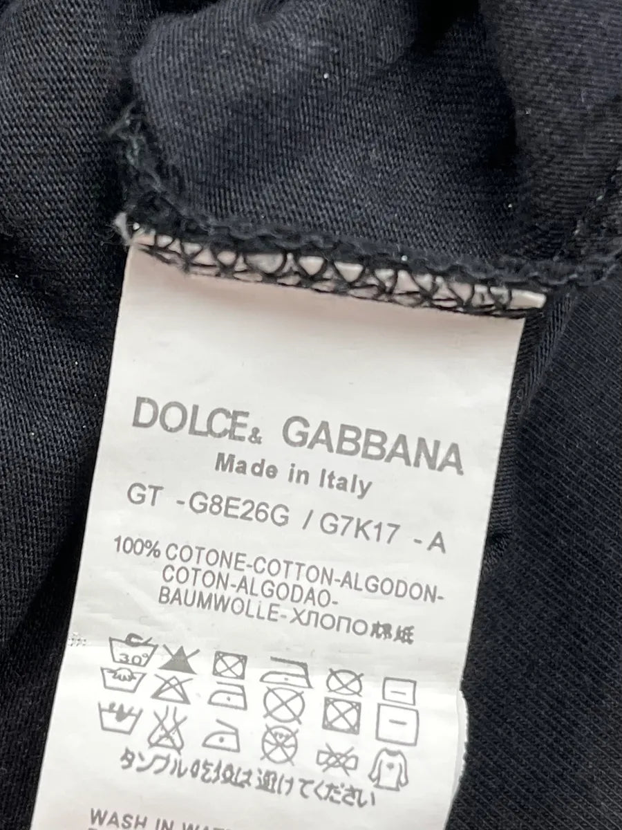 2000s Dolce & Gabbana Black Cotton Monica Bellucci Portrait T-Shirt yCuTzLj 8