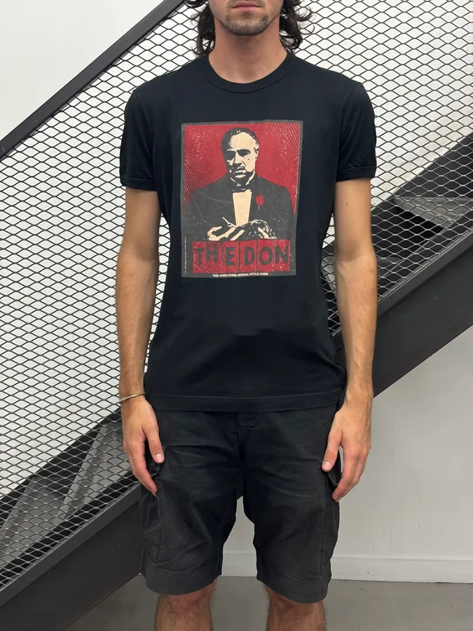 2000s Dolce & Gabbana Black The Godfather Graphic T-Shirt PWXeovC 1