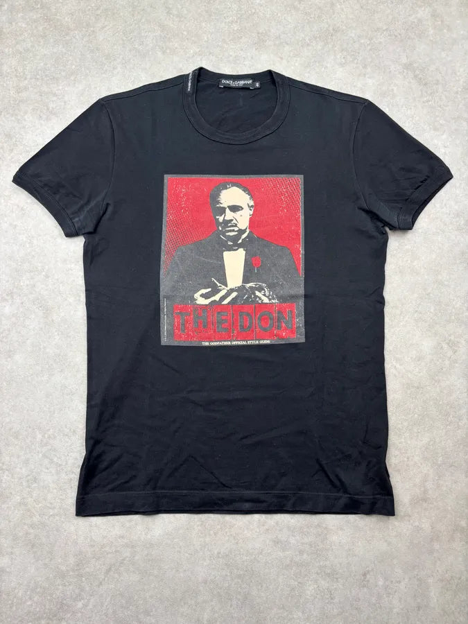 2000s Dolce & Gabbana Black The Godfather Graphic T-Shirt PWXeovC 0