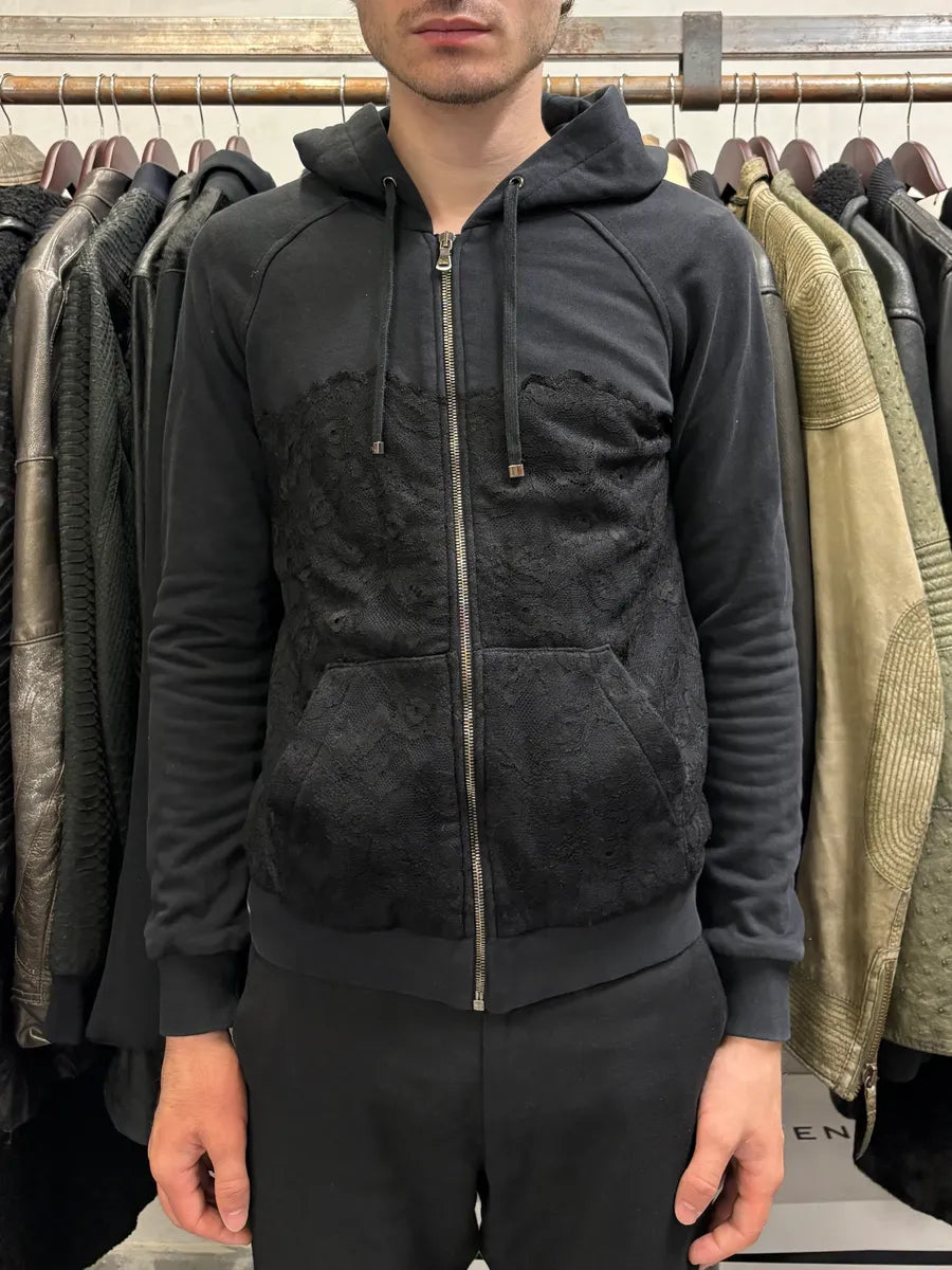 2000s Dolce & Gabbana Black Cozy Zip-up Sweatshirt wxhRqAV 1