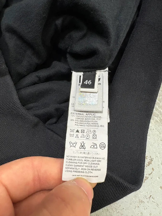 2000s Dolce & Gabbana Black Cozy Zip-up Sweatshirt wxhRqAV 10
