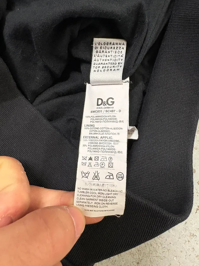 2000s Dolce & Gabbana Black Cozy Zip-up Sweatshirt wxhRqAV 12