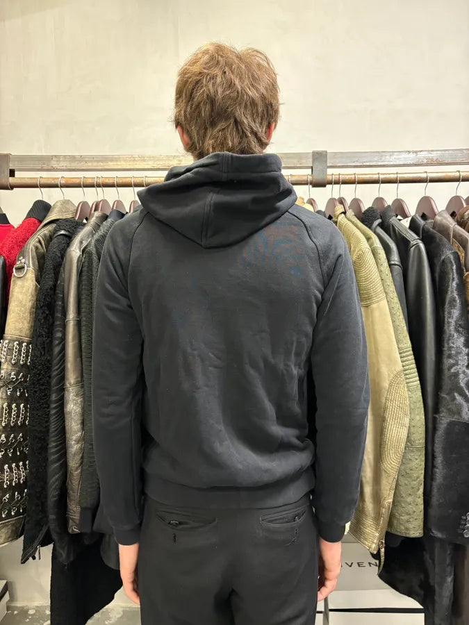 2000s Dolce & Gabbana Black Cozy Zip-up Sweatshirt wxhRqAV 2