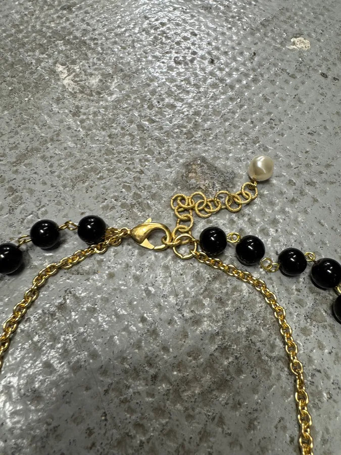 2000s Dolce & Gabbana Black Cross Golden Pendant vuBTNCz 4