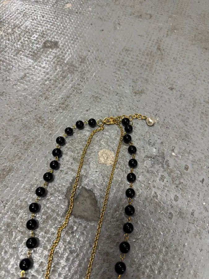 2000s Dolce & Gabbana Black Cross Golden Pendant vuBTNCz 8