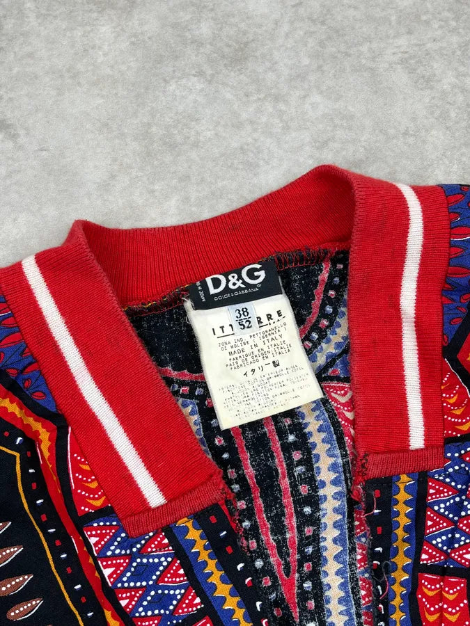 SS2002 Dolce & Gabbana Black Dashiki MBA Tank Top bbKsGna 8