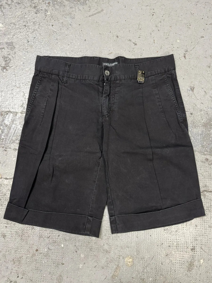 2000s Dolce & Gabbana Black Denim Shorts KXnQslq 0