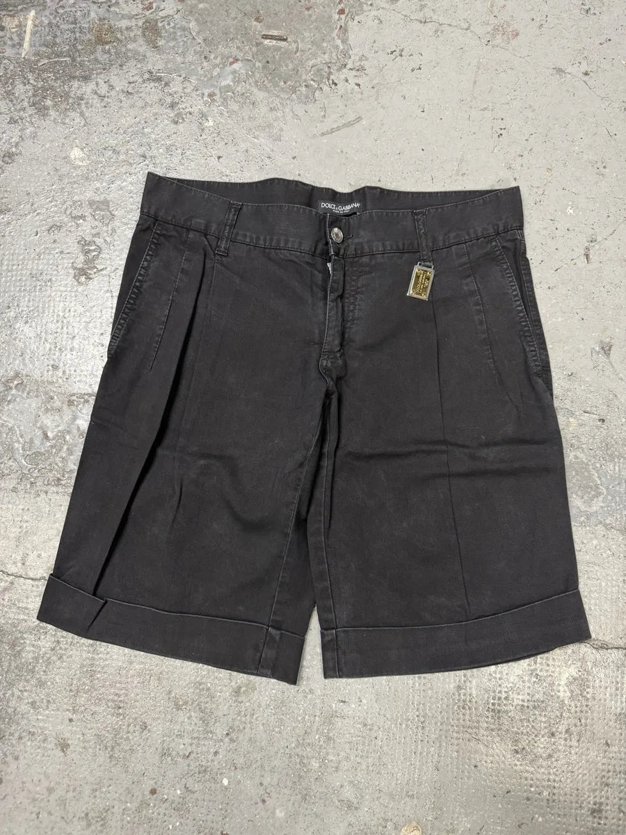 2000s Dolce & Gabbana Black Denim Shorts KXnQslq 2