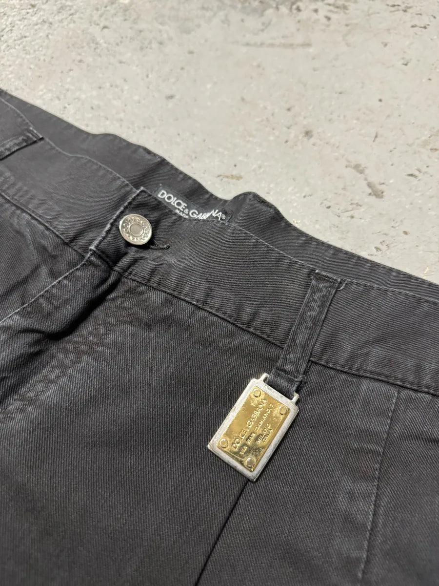 2000s Dolce & Gabbana Black Denim Shorts KXnQslq 8