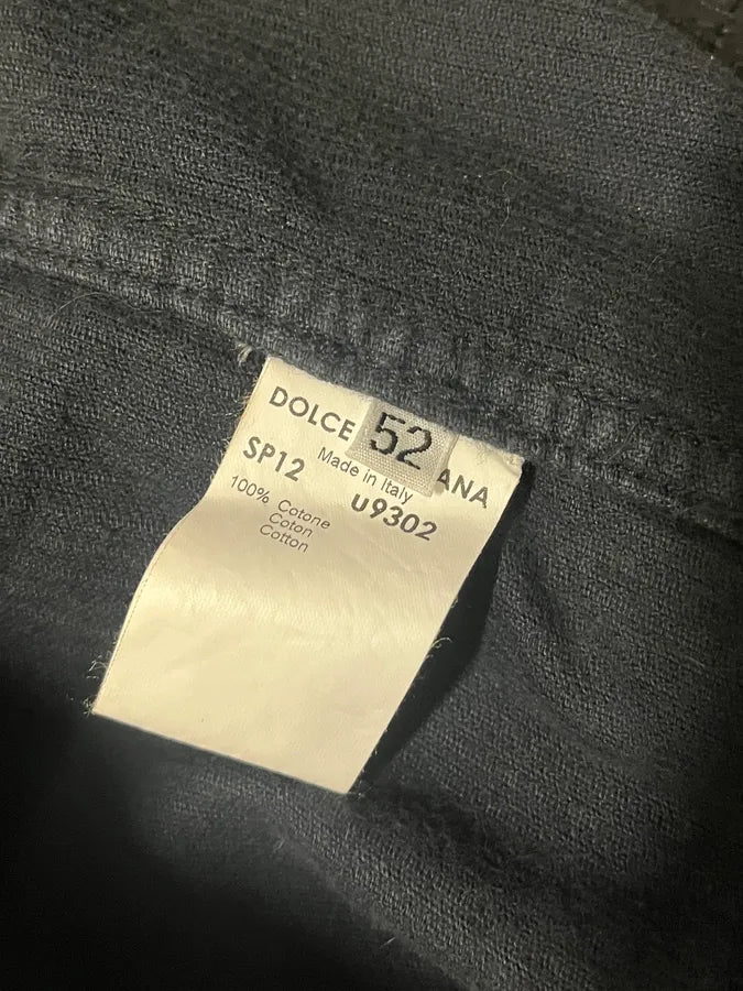 2000s Dolce & Gabbana Black Distressed Denim Jacket rrfoUmu 6