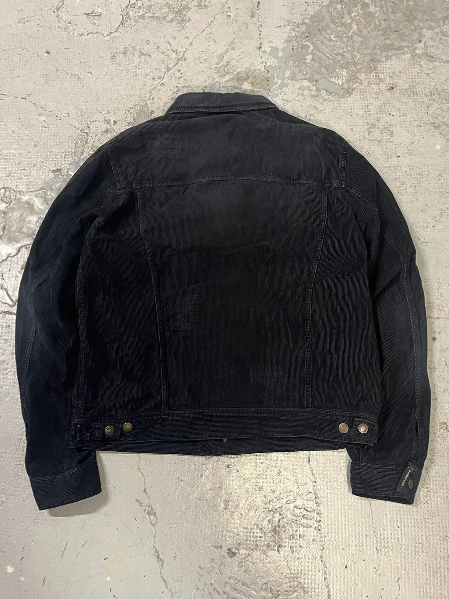 2000s Dolce & Gabbana Black Distressed Denim Jacket rrfoUmu 4