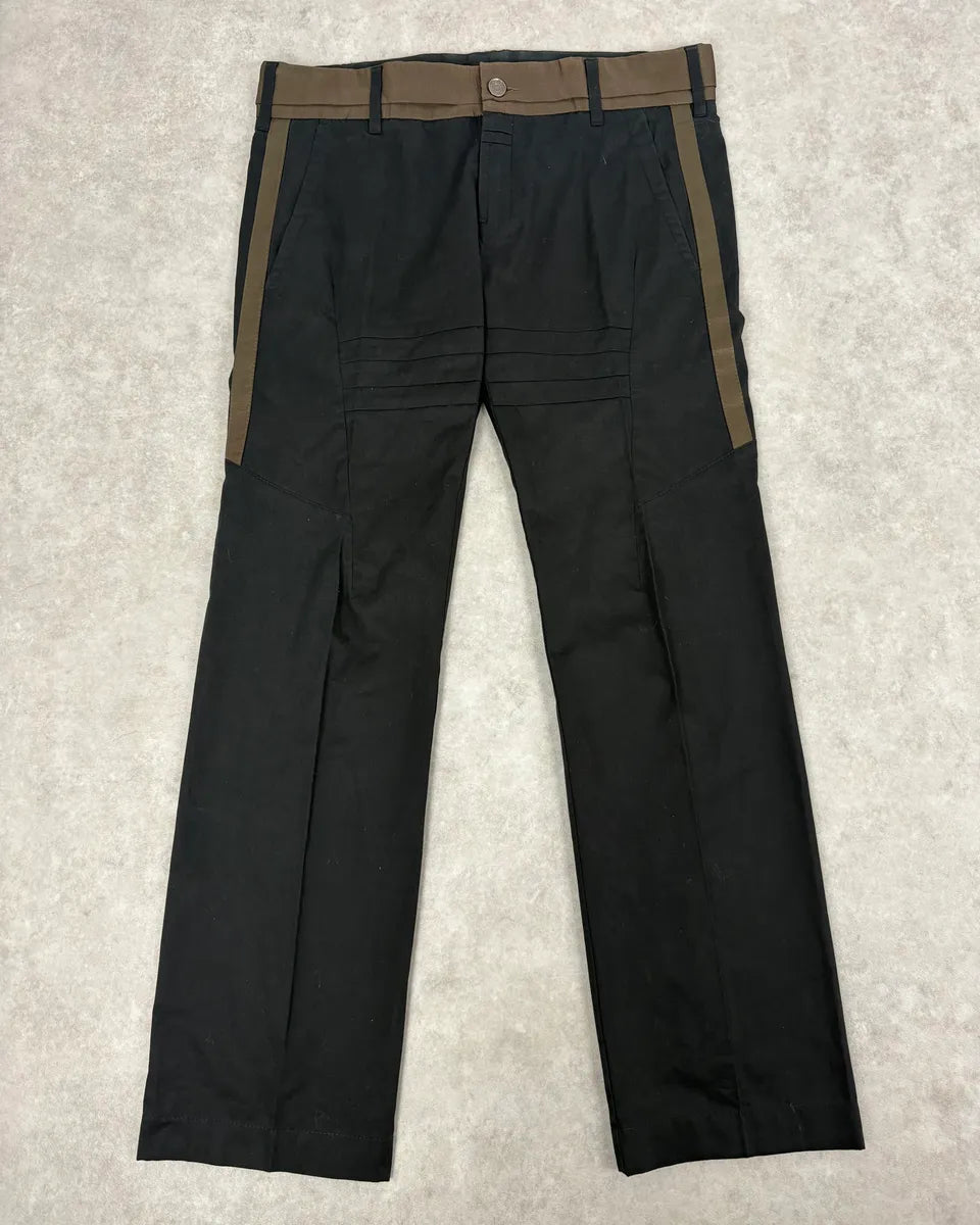 2000s Dolce & Gabbana Black Double Waisted Tailored Pants gvwRhbl 0