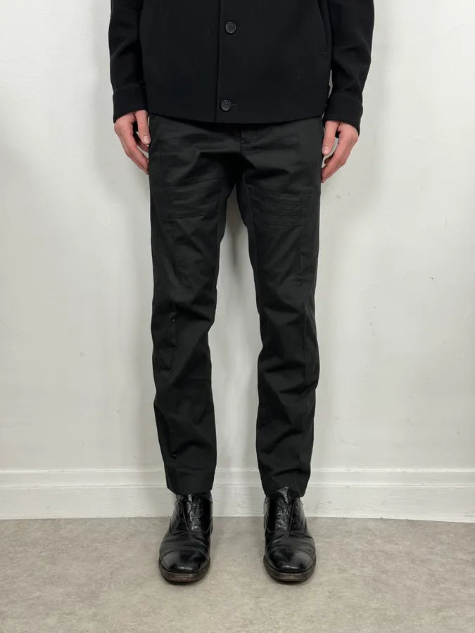 2000s Dolce & Gabbana Black Double Waisted Tailored Pants gvwRhbl 1