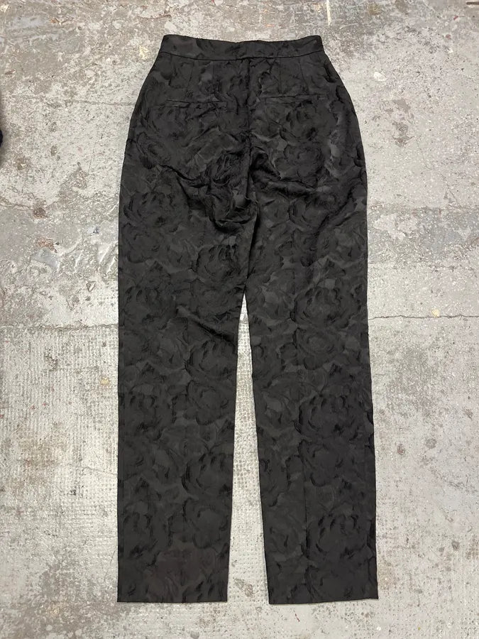 2000s Dolce & Gabbana Black Embroidered Pants CFHebkp 3