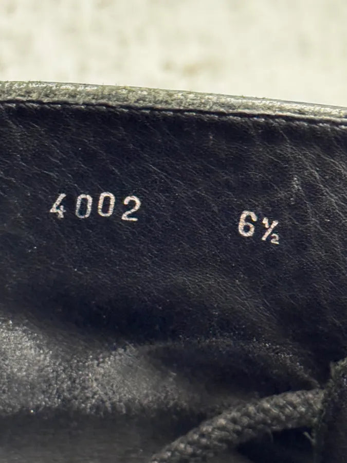 2000s Dolce & Gabbana Black Eroded Leather Boots kZvvccK 9