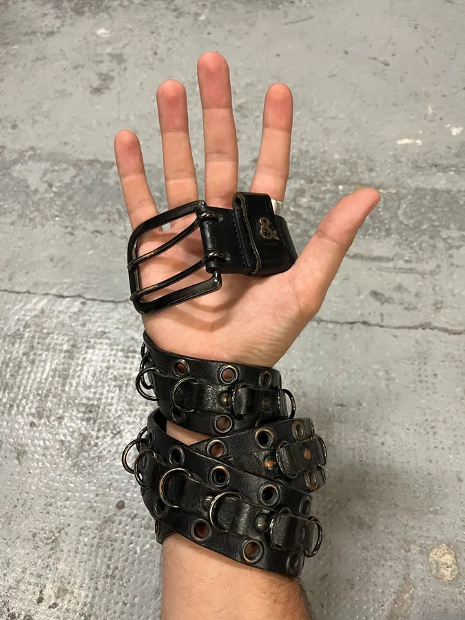 2000s Dolce & Gabbana Black Eyled Leather Belt GZpXbHv 0