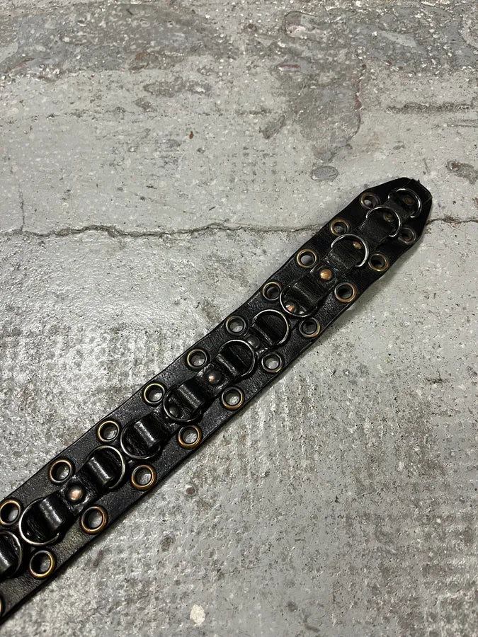 2000s Dolce & Gabbana Black Eyled Leather Belt GZpXbHv 6