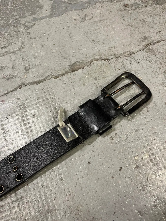 2000s Dolce & Gabbana Black Eyled Leather Belt GZpXbHv 7