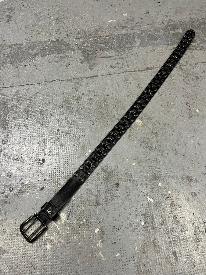 2000s Dolce & Gabbana Black Eyled Leather Belt GZpXbHv 8