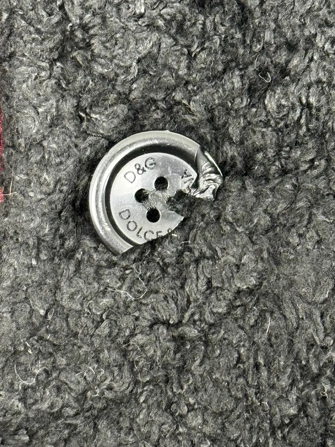 2000s Dolce & Gabbana Black Fur Blazer Jacket VNYhZsk 9