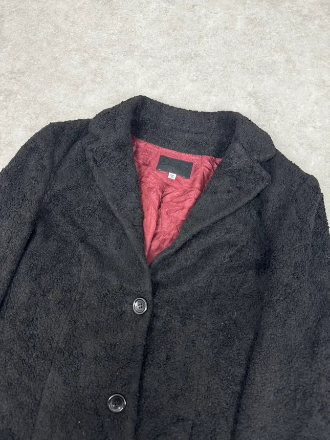 2000s Dolce & Gabbana Black Fur Blazer Jacket VNYhZsk 4