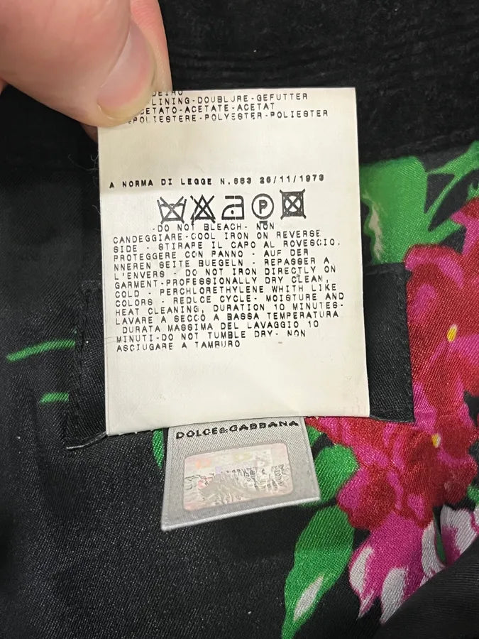 2000s Dolce & Gabbana Black Fur Laced Trucker Jacket yrCnuGo 10