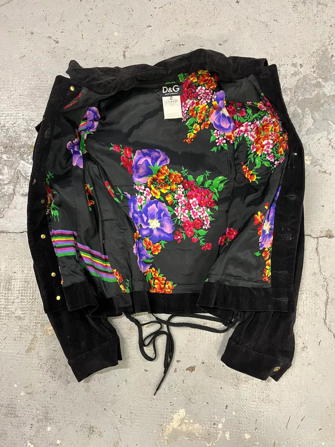 2000s Dolce & Gabbana Black Fur Laced Trucker Jacket yrCnuGo 6