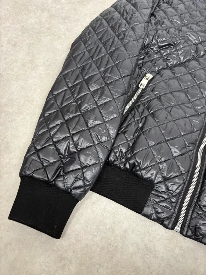 2000s Dolce & Gabbana Black Hooded Quilted Puffer Jacket KSyNjlv 7