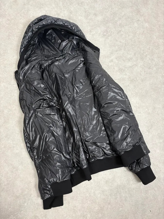 2000s Dolce & Gabbana Black Hooded Quilted Puffer Jacket KSyNjlv 6