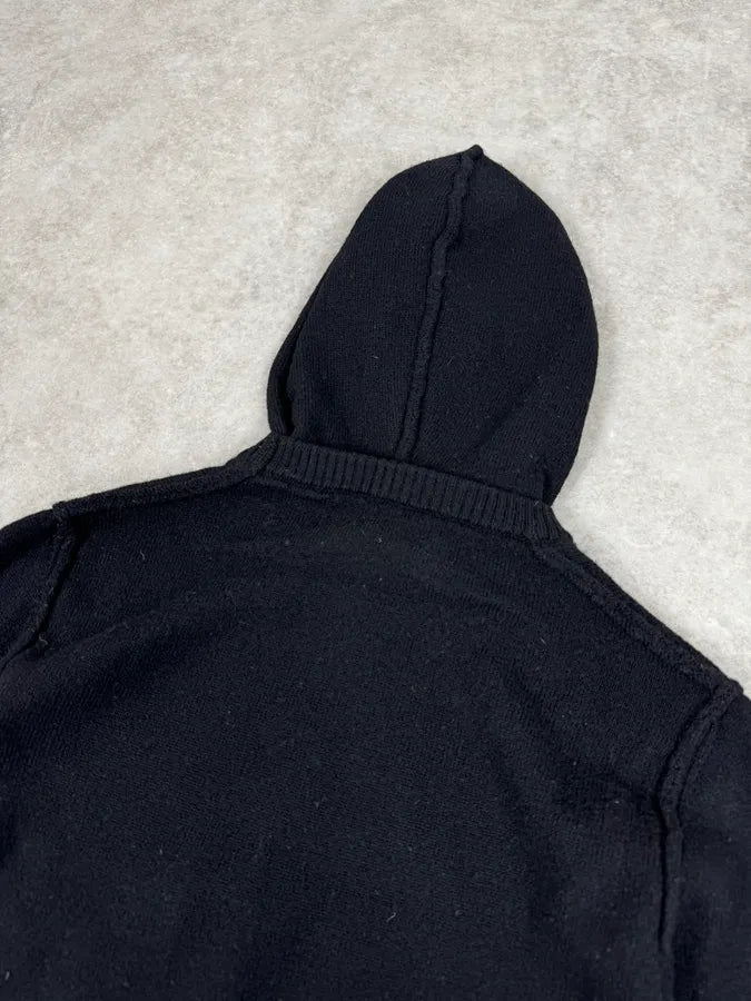 2000s Dolce & Gabbana Black Hooded Wool Sweater cHyPIsW 5