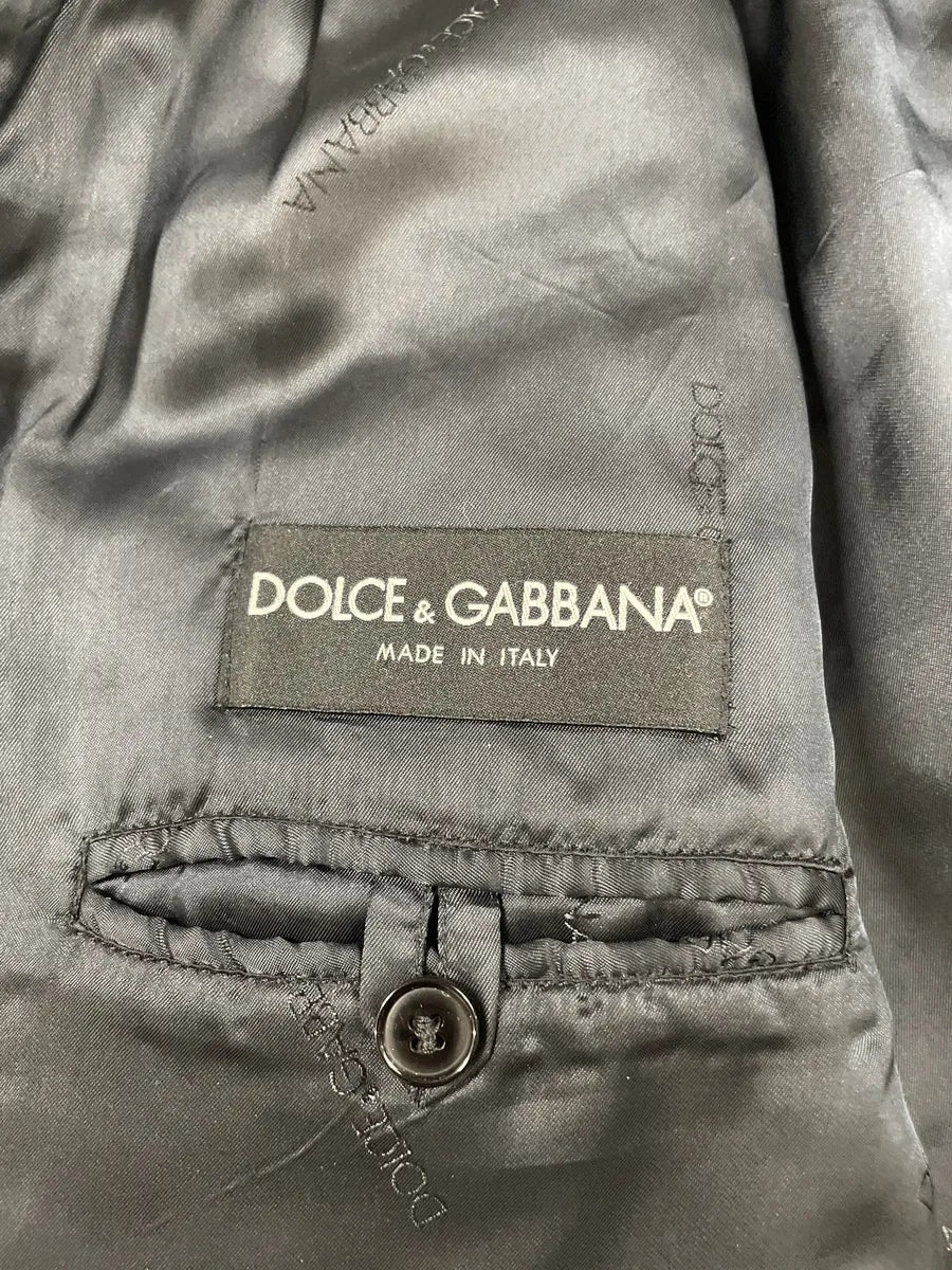 2000s Dolce & Gabbana Black Hybrid Nylon & Leather Jacket (M/L) 3