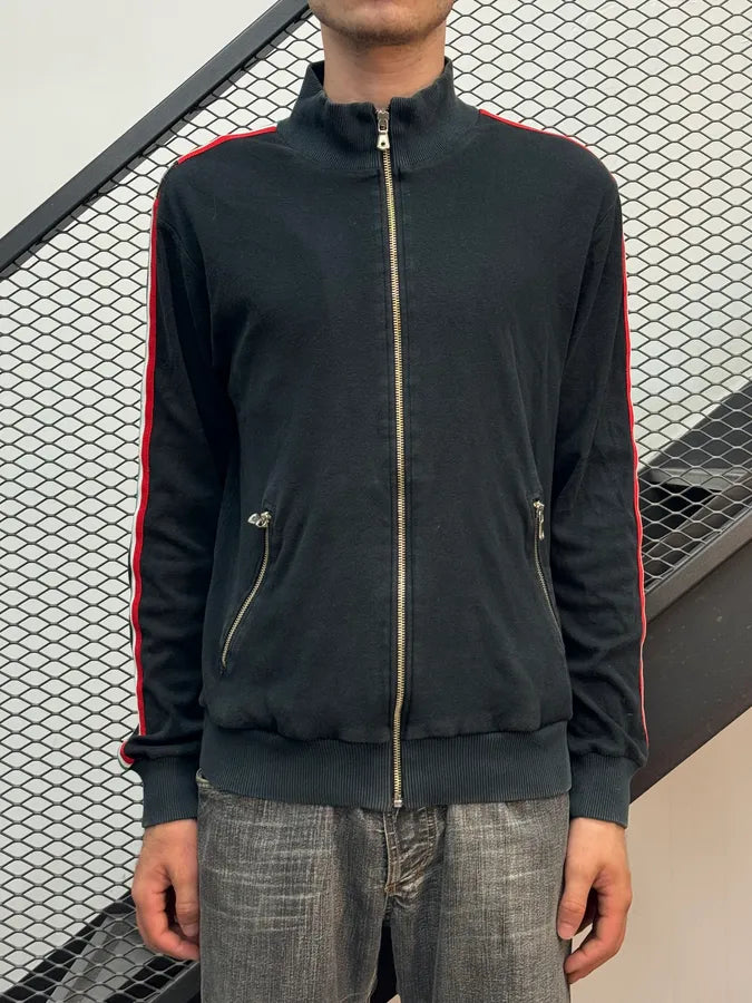 2000s Dolce & Gabbana Black Italian Stripes Zip Sweater GeplOha 1