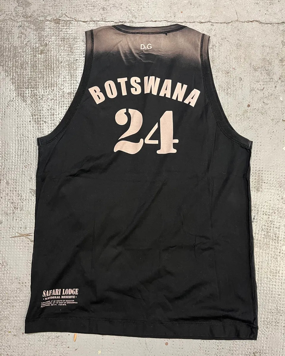 2000s Dolce & Gabbana Black Jungle Print Tank Top rKXQEyS 6