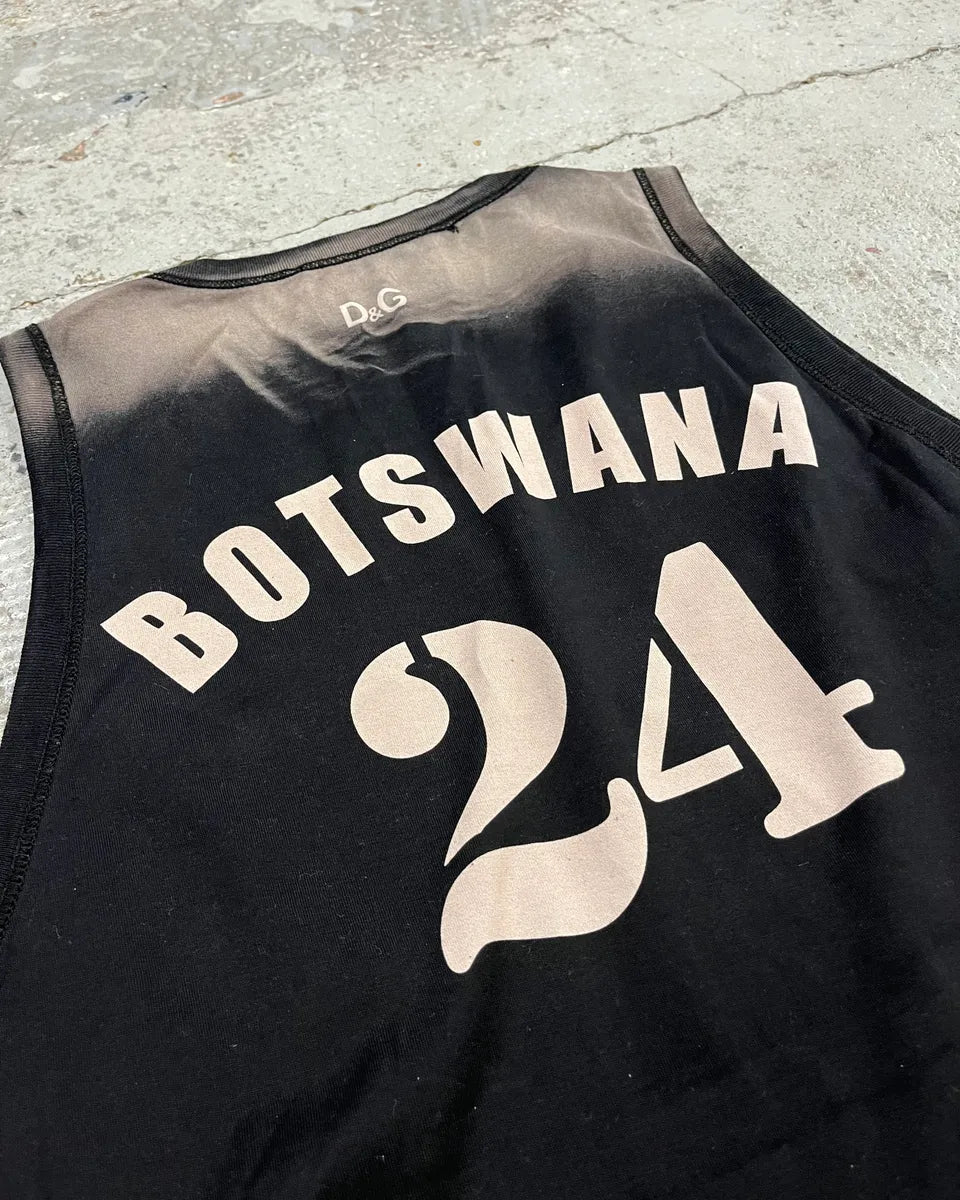 2000s Dolce & Gabbana Black Jungle Print Tank Top rKXQEyS 7
