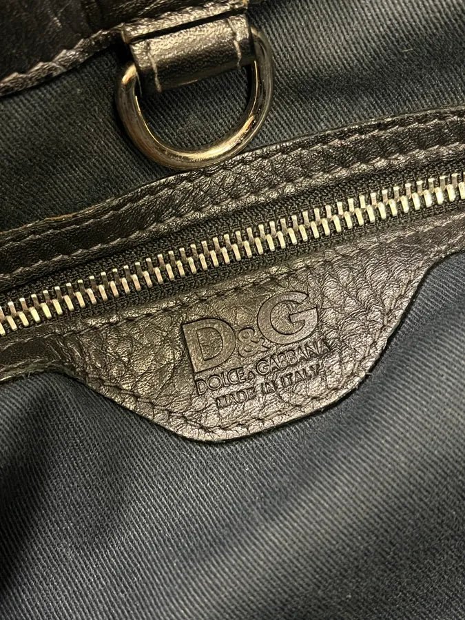 2000s Dolce & Gabbana Black Kati Multi Zips Handle Bag smFGzJZ 8