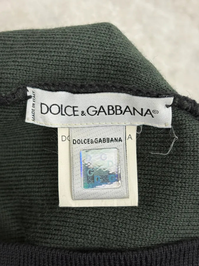 2000s Dolce & Gabbana Black Khaki Beanie KGiGuWN 6