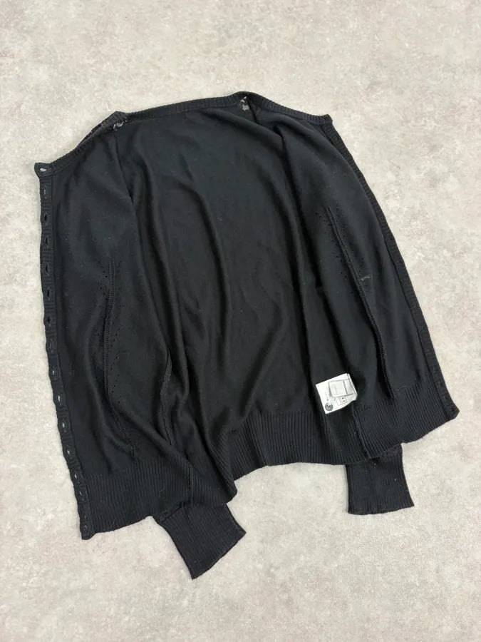 2000s Dolce & Gabbana Black Lace Button Up Wool Cardigan ZQHPEpd 6