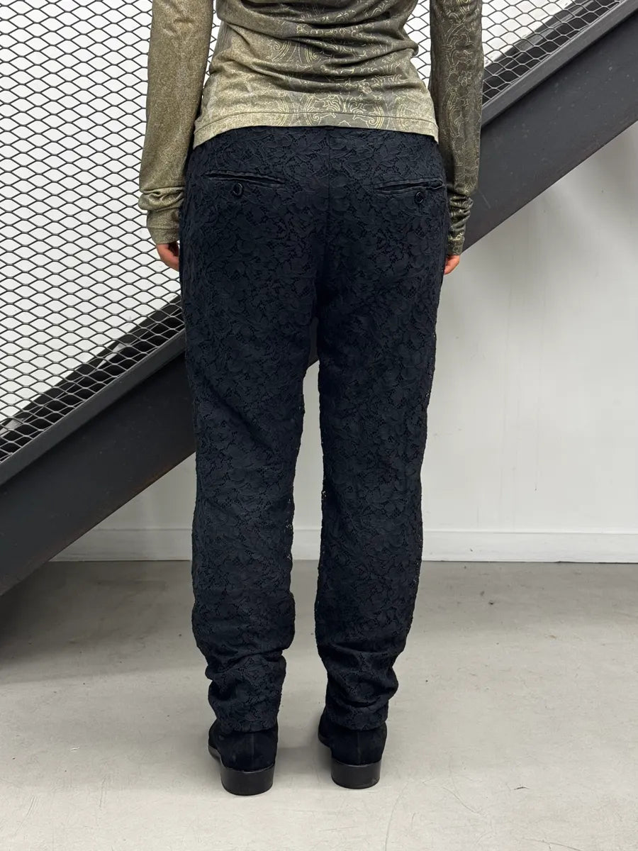 2000s Dolce & Gabbana Black Lace Pants gkpxamS 2