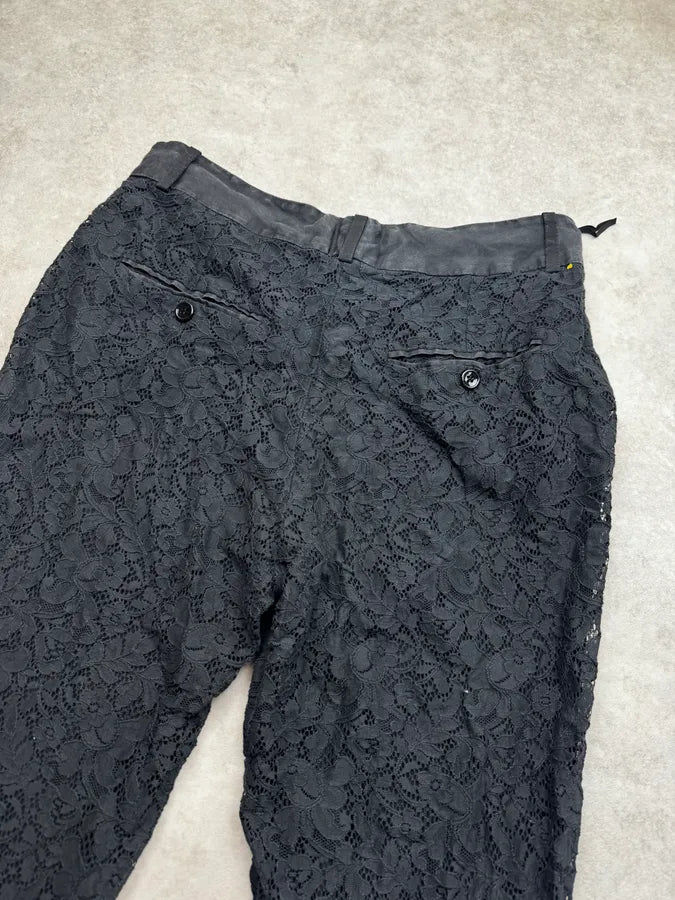 2000s Dolce & Gabbana Black Lace Pants gkpxamS 6