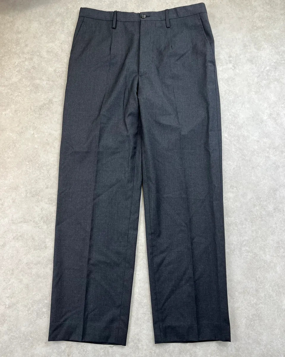 AW1999 Dolce & Gabbana Dark Grey Large Classy Tailored Pants BIxogZy 3