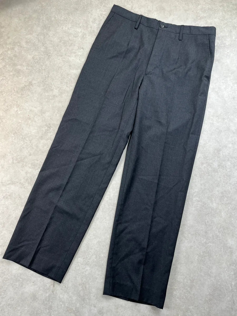 AW1999 Dolce & Gabbana Dark Grey Large Classy Tailored Pants BIxogZy 5