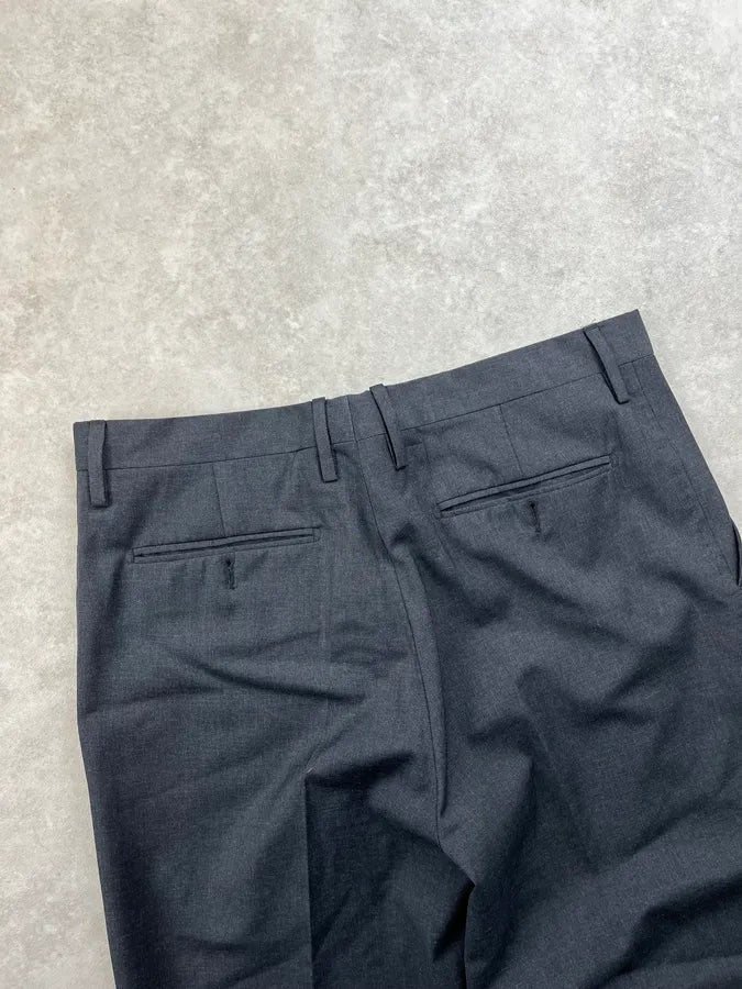 AW1999 Dolce & Gabbana Dark Grey Large Classy Tailored Pants BIxogZy 8
