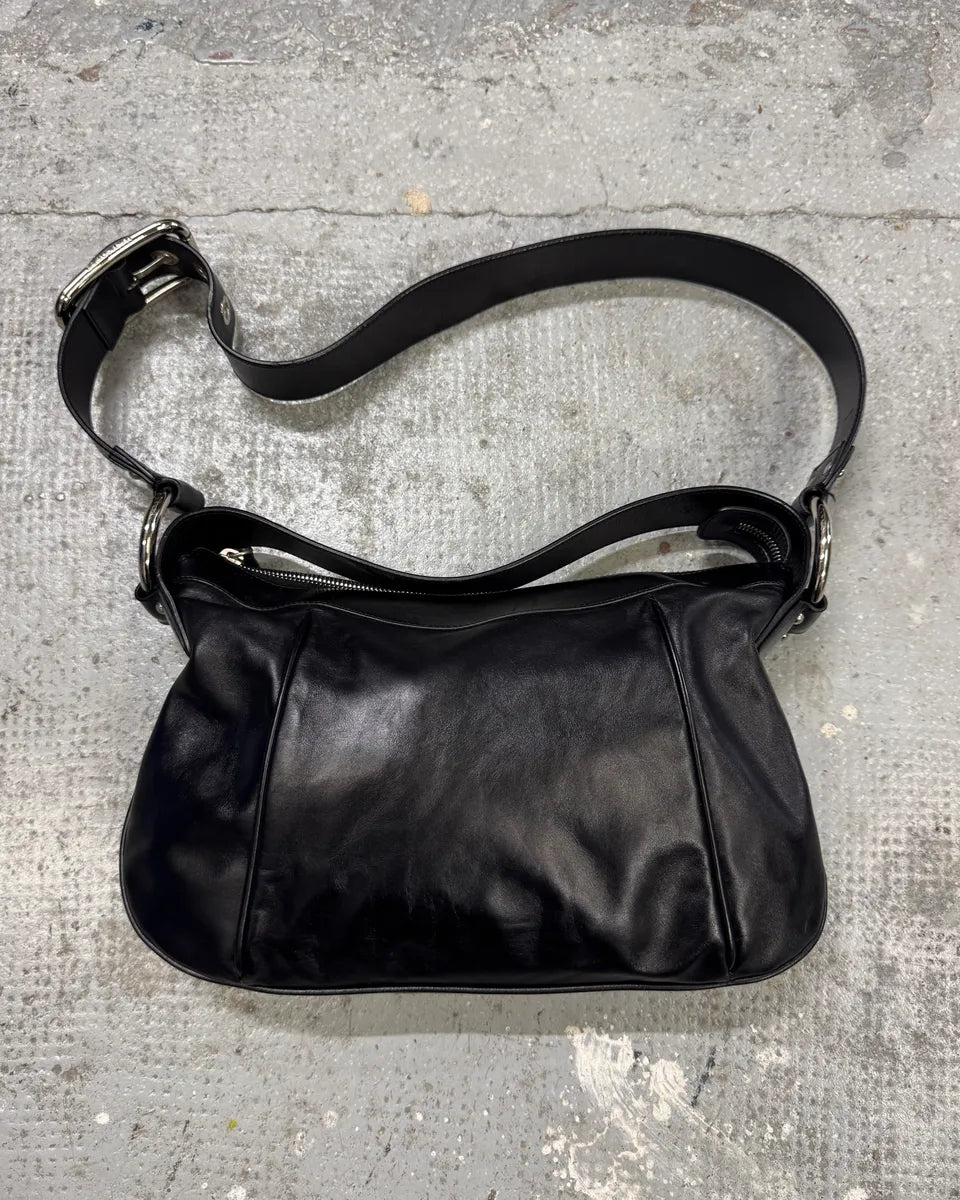 2000s Dolce & Gabbana Black Leather Bag (OS) hFUiPKj 0
