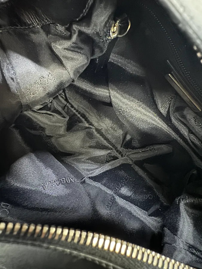 2000s Dolce & Gabbana Black Leather Bag (OS) hFUiPKj 11